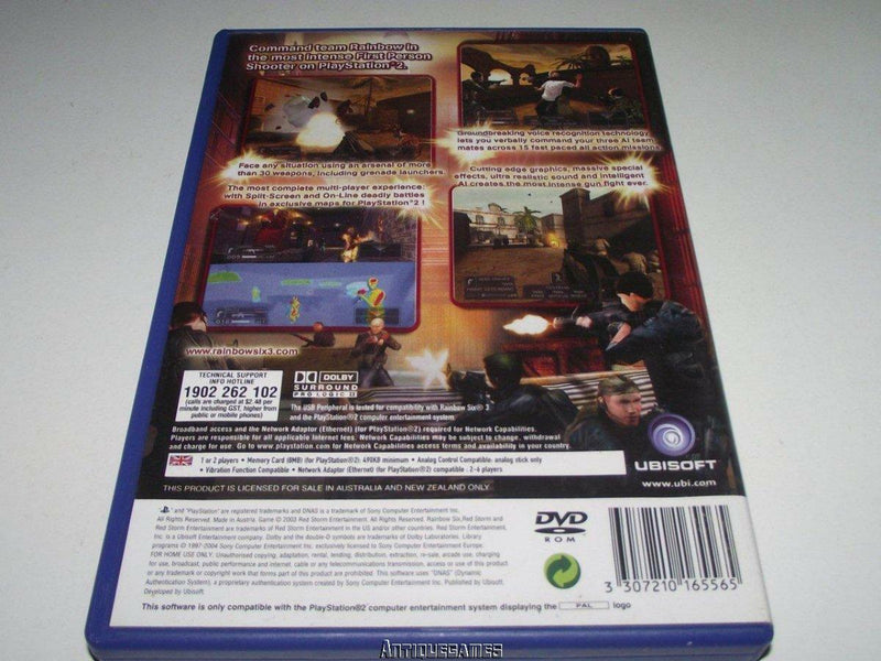 Tom Clancy's Rainbow Six 3 PS2 PAL *Complete* (Pre-Owned)