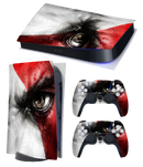 1st Edition PS5 Themed Decal Sticker Wrap For Disc Edition Console - God Of War