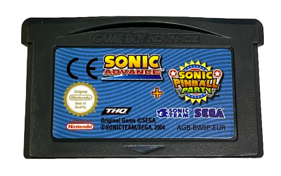 Sonic Advance + Sonic Pinball Party Nintendo Gameboy Advance GBA Complete* Boxed (Preowned)