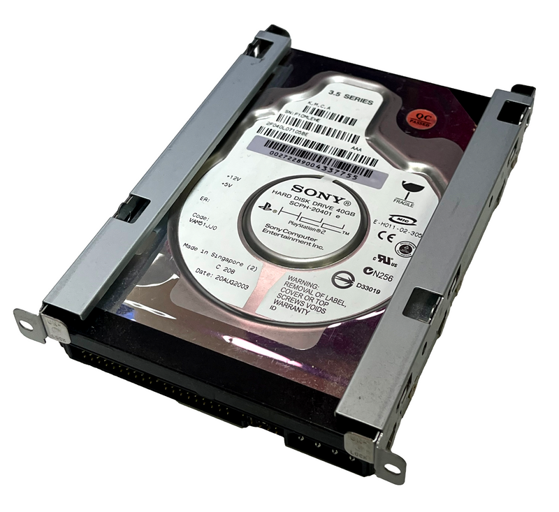 Genuine Sony PlayStation 2 PS2 HDD Network Adapter LAN Cradle and 40Gb HDD (Preowned)