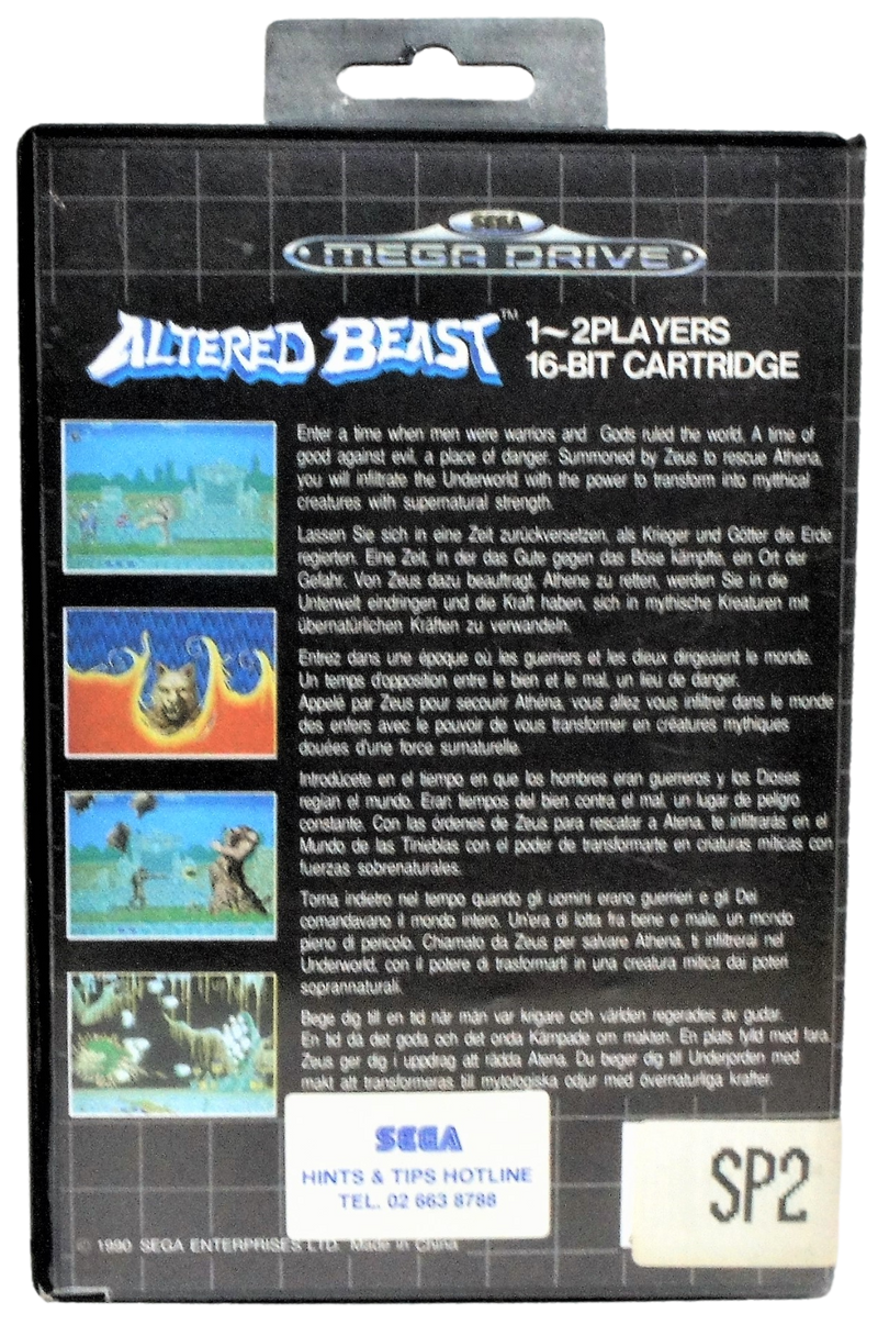 Altered Beast Sega Mega Drive *No Manual*