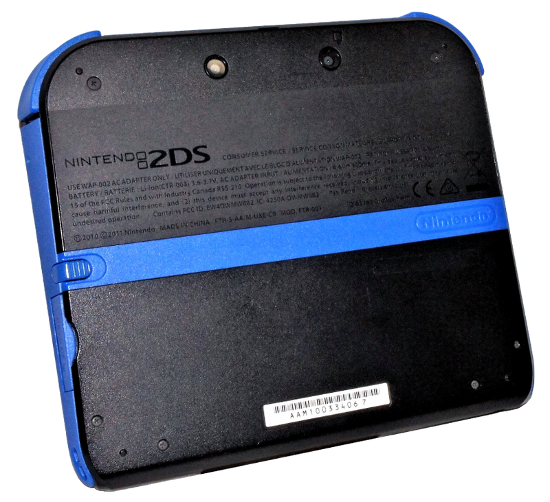 Nintendo 2DS Handheld Console - Black/Blue (Preowned)
