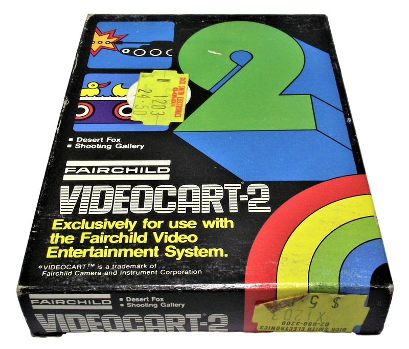 Boxed Channel F Videocart Fairchild Video Entertainment System 2 Desert Fox Shooting Gallery - Games We Played