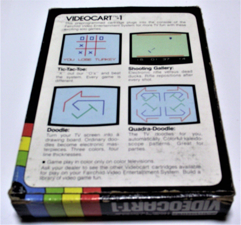 Boxed Channel F Videocart Fairchild Video Entertainment System 1 Tic Tac Toe - Games We Played