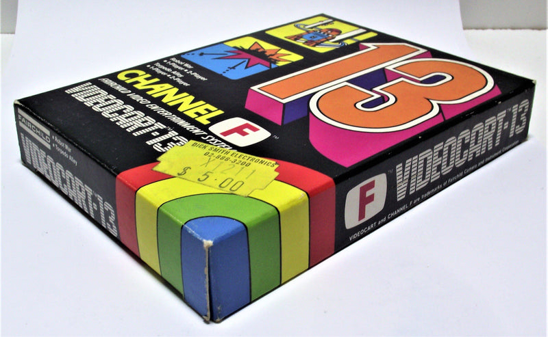 Boxed Channel F Videocart Fairchild Video Entertainment System 13 Robot War Torpedo Alley - Games We Played