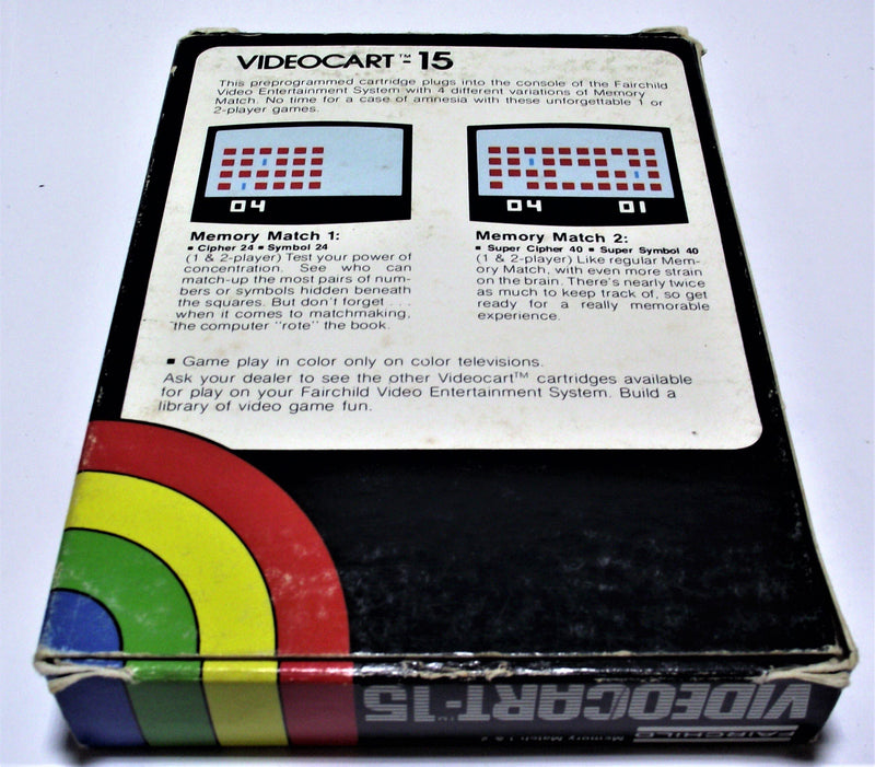 Boxed Channel F Videocart Fairchild Video Entertainment System 15 Memory Match - Games We Played