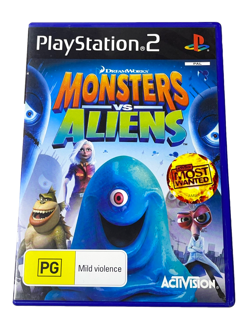 Monsters Vs Aliens PS2 PAL *Complete* (Preowned)