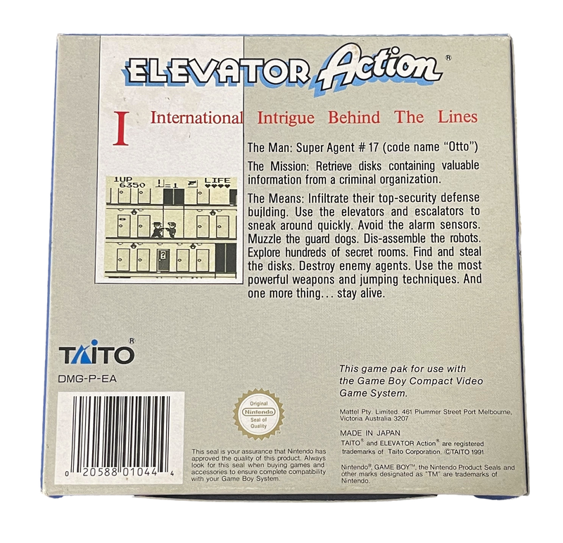 Elevator Action Nintendo Gameboy *No Manual* Boxed (Preowned) - Games We Played