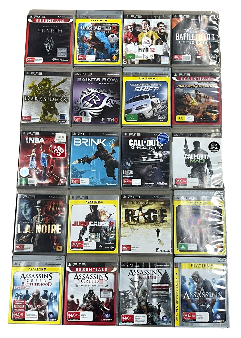 PS3 20 Title Ultra Mega Pack PlayStation 3 PS3 Bulk Buy Bundle 5 (Preowned)