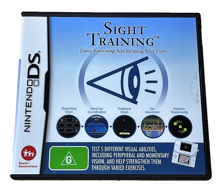 Sight Training Nintendo DS 3DS Game *Complete* (Pre-Owned)