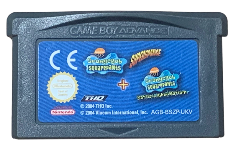 SpongeBob Battle for Bikini Bottom + Supersponge Nintendo GBA (Cartridge only)(Preowned) - Games We Played
