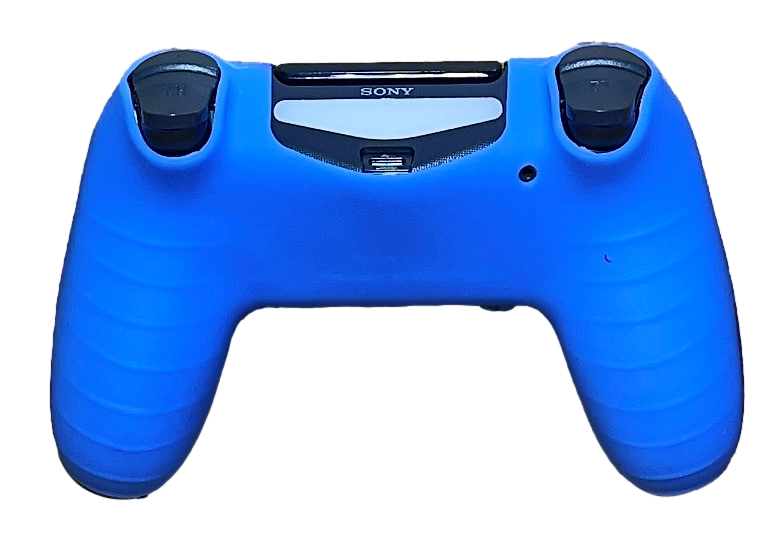 Silicone Cover For PS4 Controller Case Skin - Blue Floral