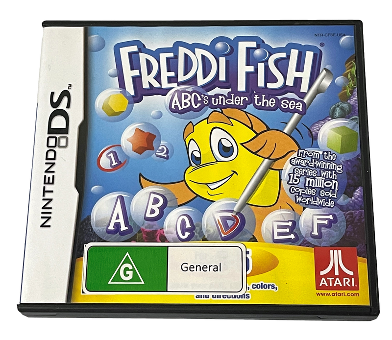 Freddi Fish ABC's Under the Sea DS 2DS 3DS Game *Complete* (Pre-Owned)