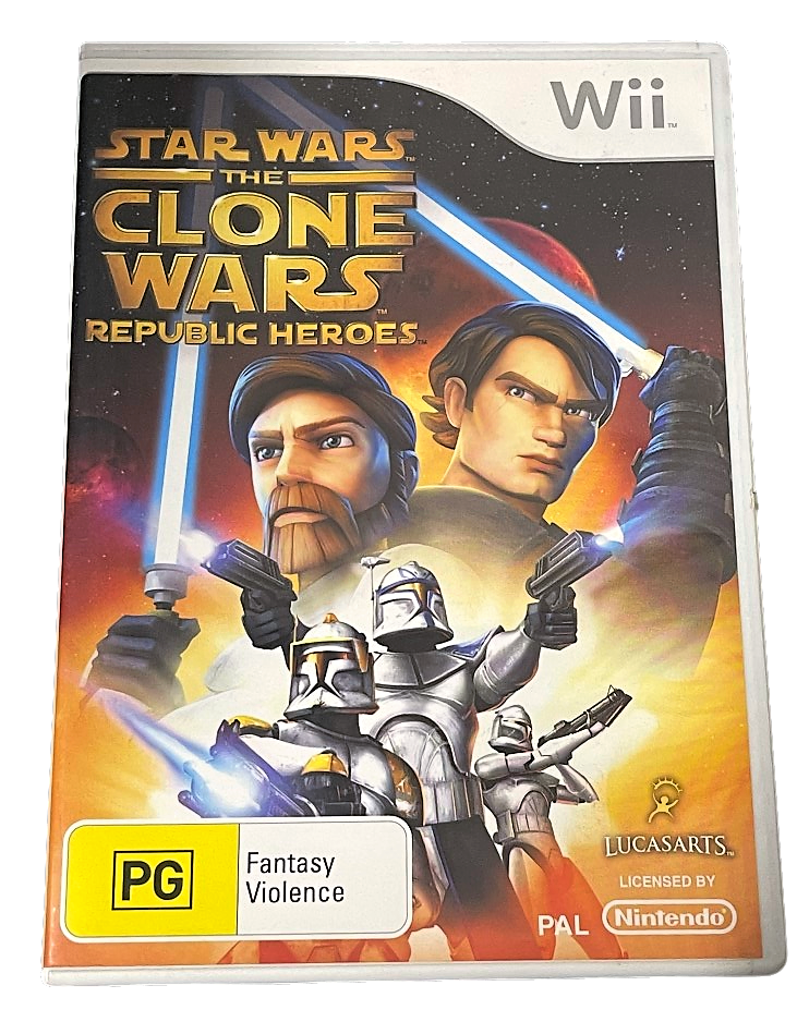Star Wars The Clone Wars Republic Heroes Nintendo Wii PAL *Complete* (Preowned)