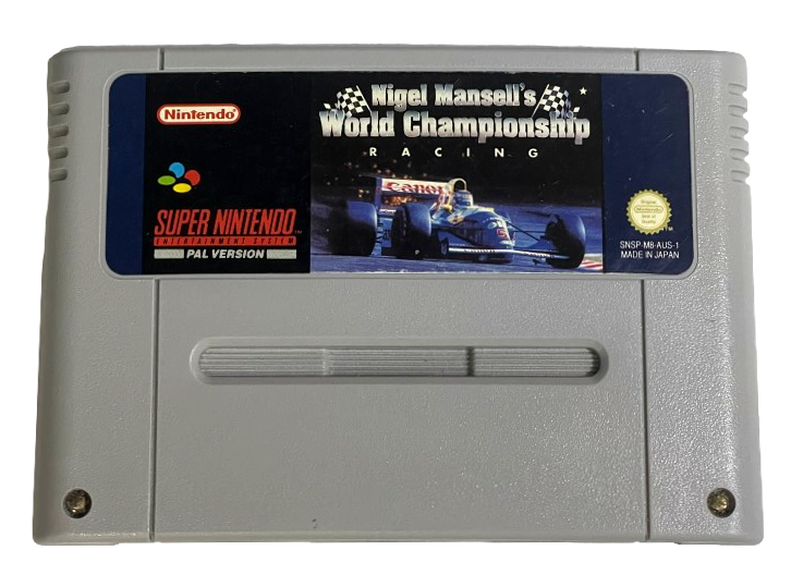 Nigel Mansell's World Championship Racing Super Nintendo SNES PAL