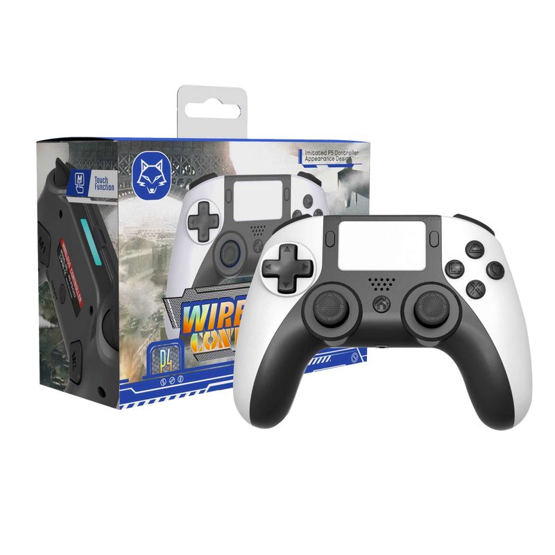 Bluetooth Wireless Controller For PS4 and PC - White  (PS5 Design)